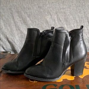 Black ankle booties